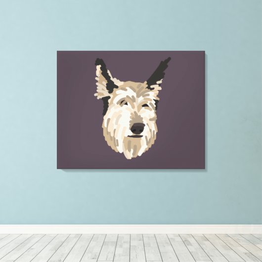 Blu Portrait Canvas Art - Achtergrond (Insitu (Houten vloer))