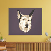 Blu Portrait Canvas Art - Achtergrond Afdruk (Insitu (Woonkamer))