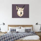 Blu Portrait Canvas Art - Achtergrond Afdruk (Insitu (Slaapkamer))