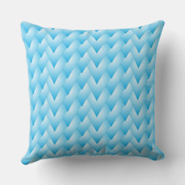 blu strips heart throw pillow kussen