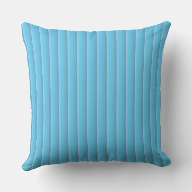 blu strips throw pillow kussen (Achterkant)