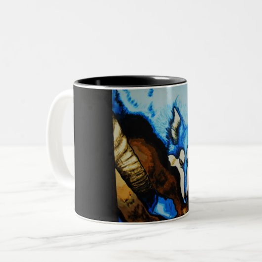 BluAx-Mok Tweekleurige Koffiemok (Voorkant links)