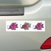 Blub Fish Trio Bumpersticker (Op auto)