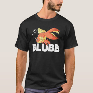 Blubb Onderwater Goudvis Vis Aquarist Vissen Verzo T-shirt