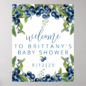 Bluberry Baby shower Poster (Voorkant)