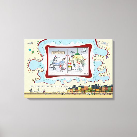 Blud Klinic | Valentijnsdag 24x16 Canvas Afdruk (Voorkant)