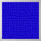 blue057 DARK ROYAL BLUE WAFFLE TEXTURE TEMPLATE BA Poster (Voorkant)