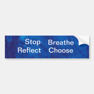 blue1010001, Einde, Breedte, Reflect, Kies Bumpersticker