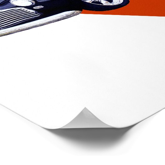 Blue 1941 Chevy Coupe Poster (Hoek)