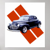 Blue 1941 Chevy Coupe Poster (Voorkant)
