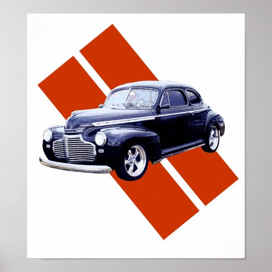 Blue 1941 Chevy Coupe Poster (Voorkant)
