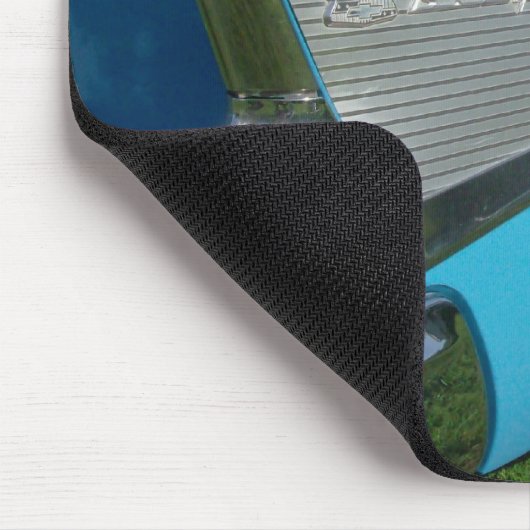 Blue 1957 Chevy Mousepad Muismat (Hoek)