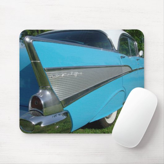 Blue 1957 Chevy Mousepad Muismat (Met muis)