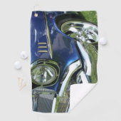 Blue 1957 Chevy Vintage Car Golfhanddoek (Insitu)