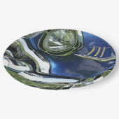 Blue 1957 Chevy Vintage Car Papieren Bordje (Gekanteld)