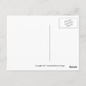 Blue 1962 Chevrolet station wagon. Briefkaart (Achterkant)