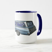 Blue 1962 Chevrolet station wagon. Mok (Voorkant rechts)