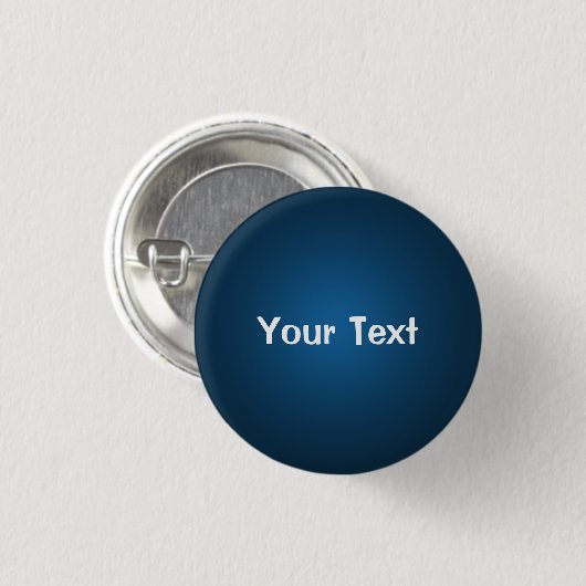 Blue 1 1/4-inch Custom Text Button Sjabloon (Voorkant /achterkant)