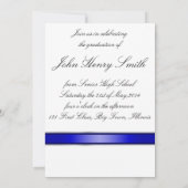 Blue 2014 Afstuderen Uitnodiging/Aankondiging Kaart (Achterkant)