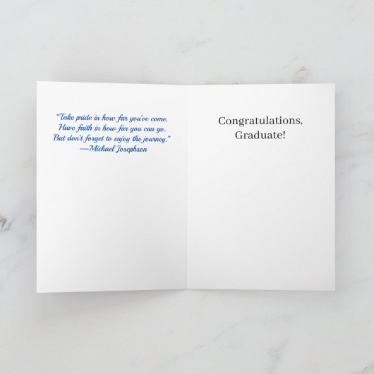 Blue 2022 Gefeliciteerd, Afstuderen Kaart - Mannel (Binnen)