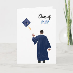 Blue 2022 Gefeliciteerd, Afstuderen Kaart - Mannel