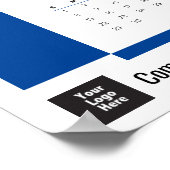 Blue 2026 Corporate Wall Calendar Poster (Hoek)