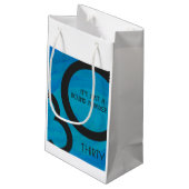 Blue 30 Decade Birthday Klein Cadeauzakje (Achterkant Gekanteld)