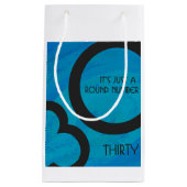Blue 30 Decade Birthday Klein Cadeauzakje (Voorkant)