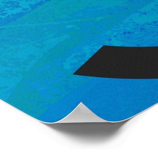 Blue 30 Decade Birthday Poster (Hoek)