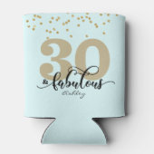 Blue 30 en Fabulous Birthday Koelbox Blikjeskoeler (Achterkant)
