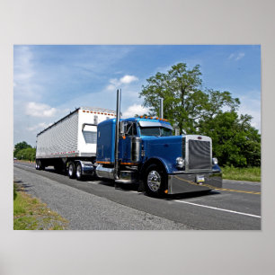 Blue 379 Walking Floor Poster