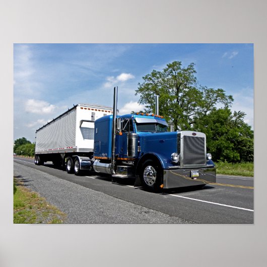 Blue 379 Walking Floor Poster (Voorkant)