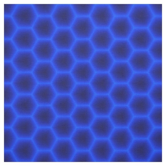 Blue 3D Honeycomb Stof (Swatch)