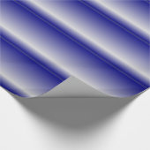 Blue 3D Raft Abstract Cadeaupapier (Hoek)