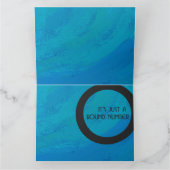 Blue 40 Decade Birthday Kaart (Binnen)