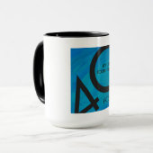 Blue 40 Decade Birthday Mok (Voorkant links)