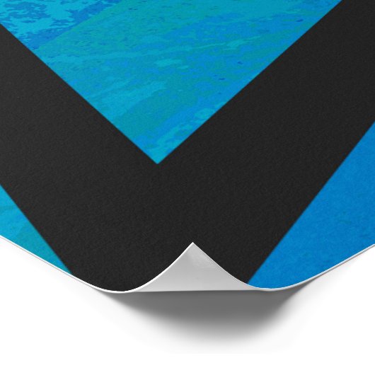 Blue 40 Decade Birthday Poster (Hoek)