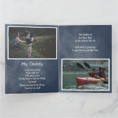 Blue 4 Foto Vaderdag Kaart van Admiring Son (Binnen)