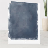 Blue 4 Foto Vaderdag Kaart van Admiring Son (Achterkant)