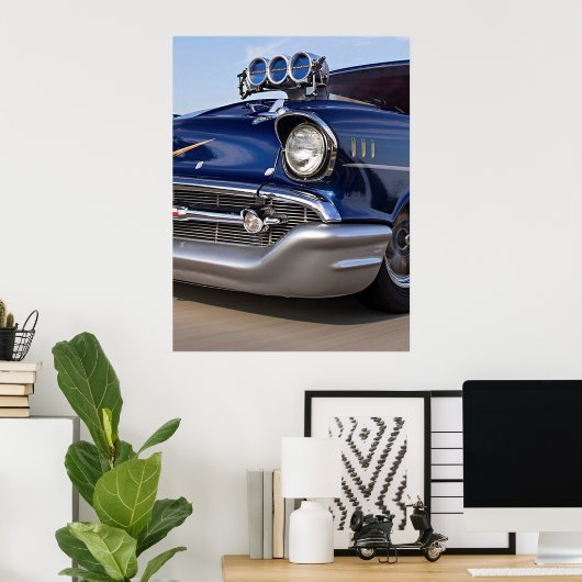 Blue 57-Seven Poster (Thuiskantoor)