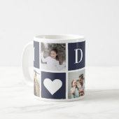 Blue 5 Photo Collage I Love Dad Mok (Voorkant links)