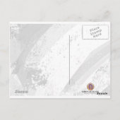 Blue 60 Decade Birthday Briefkaart (Achterkant)