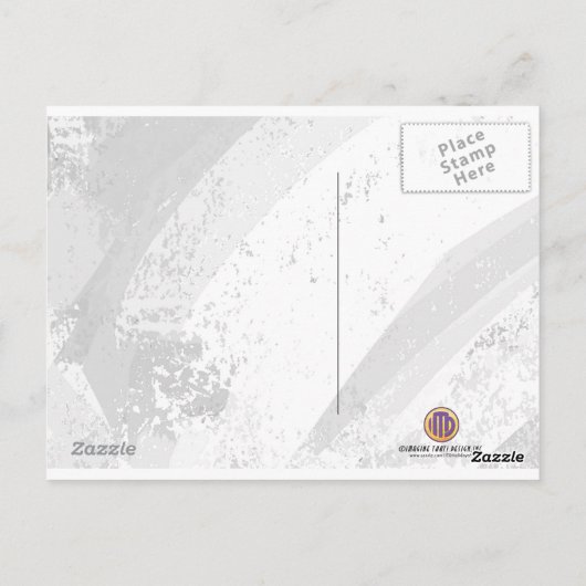 Blue 60 Decade Birthday Briefkaart (Achterkant)