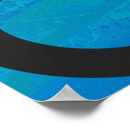 Blue 60 Decade Birthday Poster (Hoek)