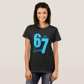 Blue 67 Funny Meme  T-shirt (Voorkant volledig)