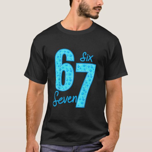 Blue 67 Funny Meme  T-shirt (Voorkant)