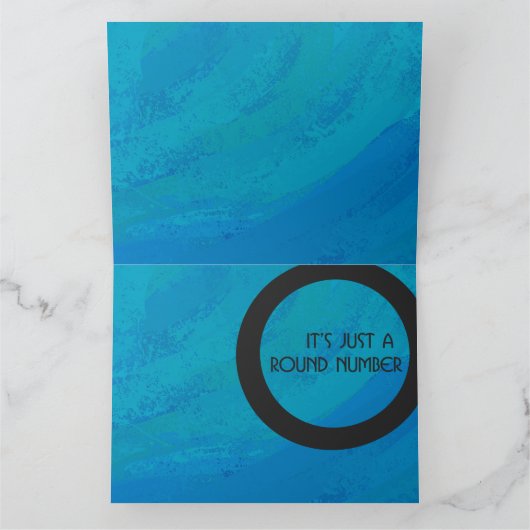 Blue 70 Decade Birthday Kaart (Binnen)