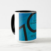 Blue 70 Decade Birthday Mok (Voorkant links)