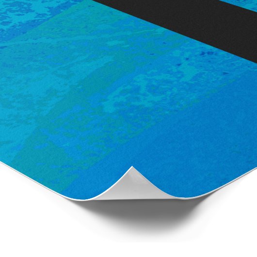 Blue 70 Decade Birthday Poster (Hoek)