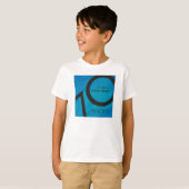 Blue 70 Decade Birthday T-shirt (Voorkant volledig)